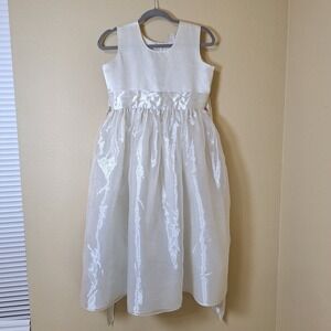 First‎ Communion Dress/ Flower Girl Ivory Dress size 14 Wedding Gala Event